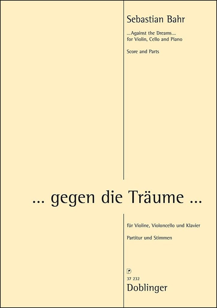 I. Klaviertrio ...Gegen Die Träume